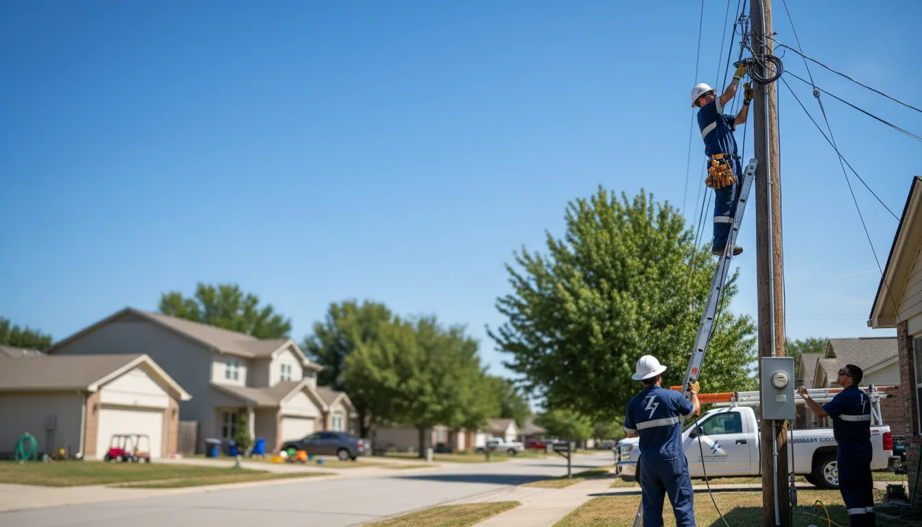 Residential electrician providing installation services in Ravia, OK
